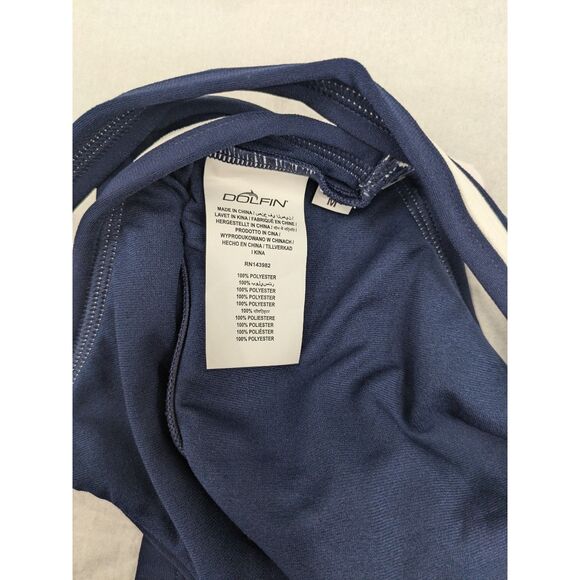 Dolfin Lifeguard Bikini Swimsuit Top Women's Medium Navy Blue *NEW w/ Tags* - Picture 9 of 11